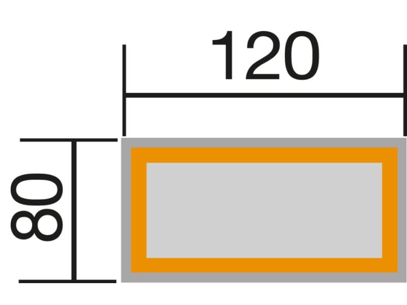 Weka Hochbeet 669 120 x 80 cm in anthrazit / weiss