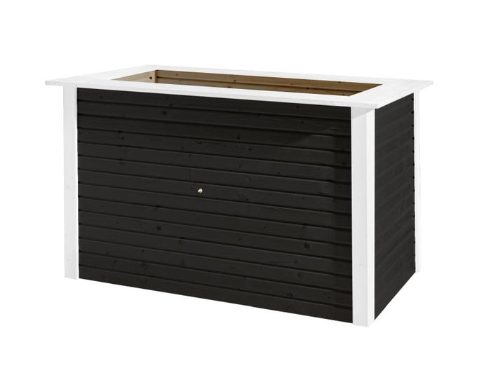 Weka Hochbeet 669 120 x 80 cm in anthrazit / weiss