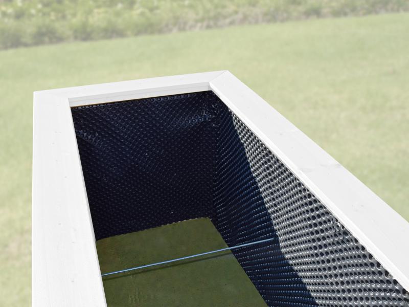 Weka Hochbeet 669 120 x 80 cm in anthrazit / weiss