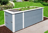 Weka Hochbeet 669 mit Ablagefläche und Abstellraum 205 x 79 cm grau
