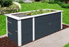 Weka Hochbeet 669 mit Ablagefläche und Abstellraum 205 x 79 cm anthrazit