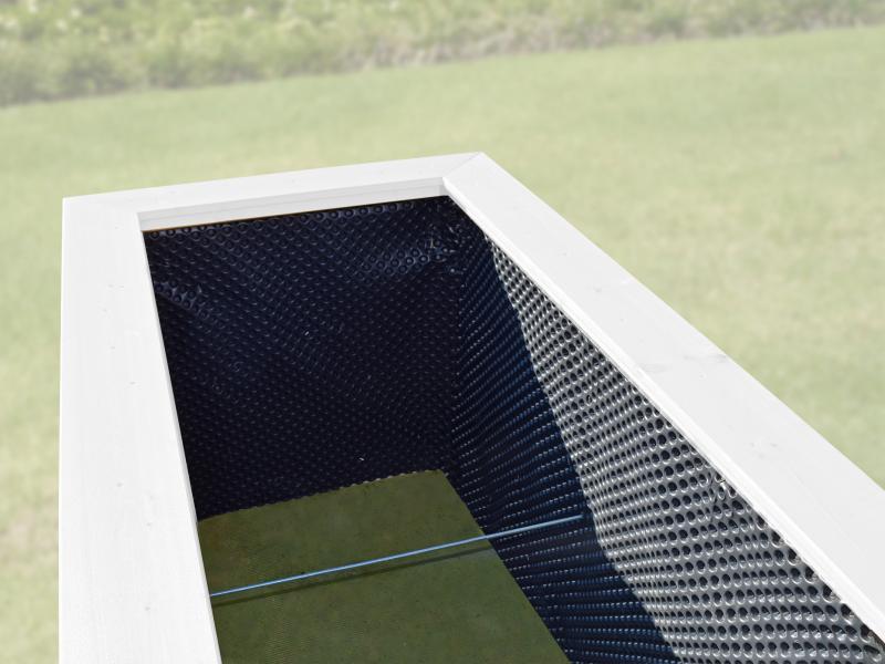 Weka Hochbeet 669 mit Ablagefläche und Abstellraum 205 x 79 cm anthrazit