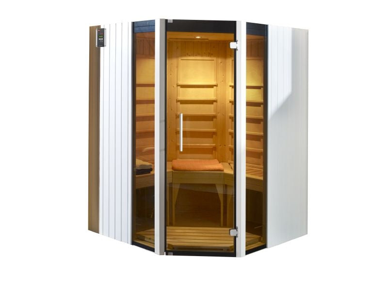 Weka Infrarot Flächenstrahler-Wärmekabine Osby Eck