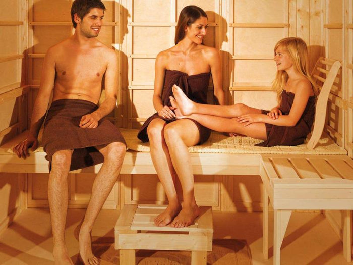 Weka Infrarot-Sauna-Kombikabine Uppsala mit Flächenstrahlern und Sauna-Bioofen 3,6 kW