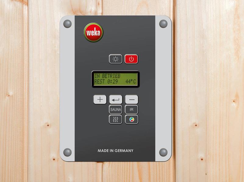 Weka Infrarotkabine Mila 2, anthrazit, mit Keramikstrahler, inkl. Saunahandtuch, Peelingsalz und Hon