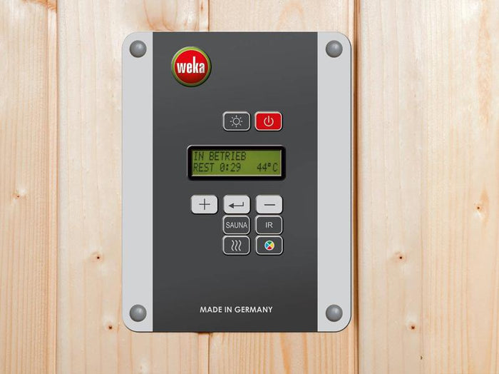 Weka Infrarotkabine Mila 2, anthrazit, mit Keramikstrahler, inkl. Saunahandtuch, Peelingsalz und Hon