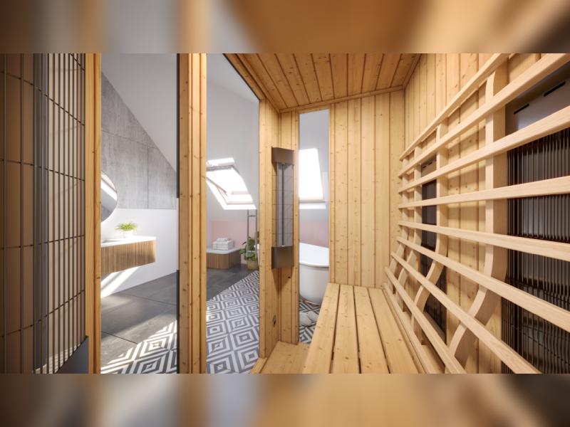 Weka Infrarotkabine Mila 2, anthrazit, mit Keramikstrahler, inkl. Saunahandtuch, Peelingsalz und Hon