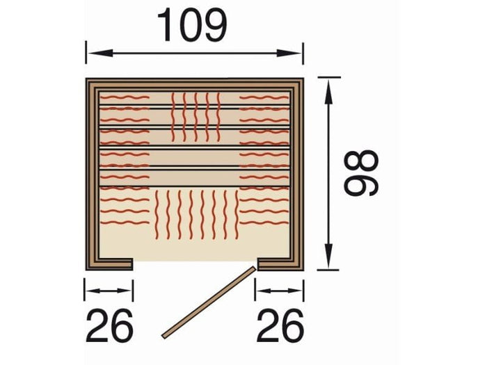 Weka Infrarotkabine Ranua 1