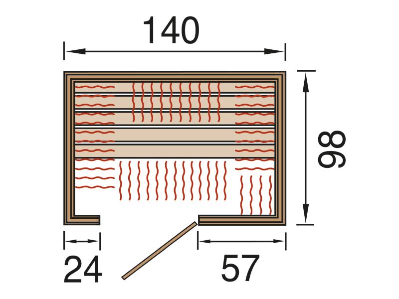 Weka Infrarotkabine Ranua 2