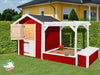 Weka Kinderspielhaus / Kinderspielplatz 818 rot / weiss