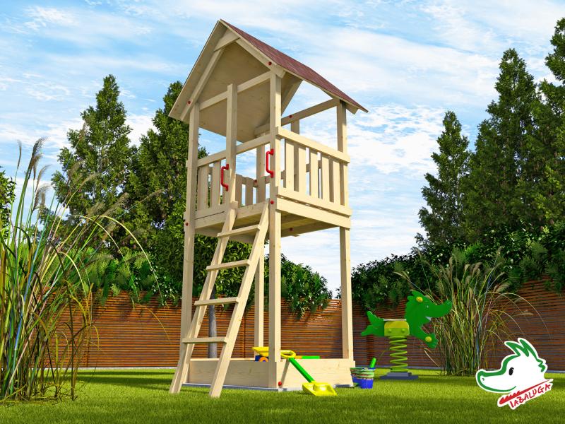 Weka Kinderspielturm 816 E mit Satteldach