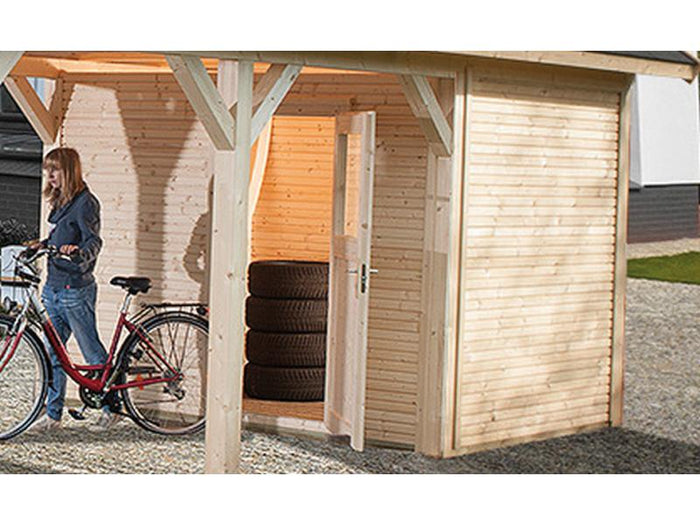 Weka Lagerraum für Leimholz-Carports Größe 2