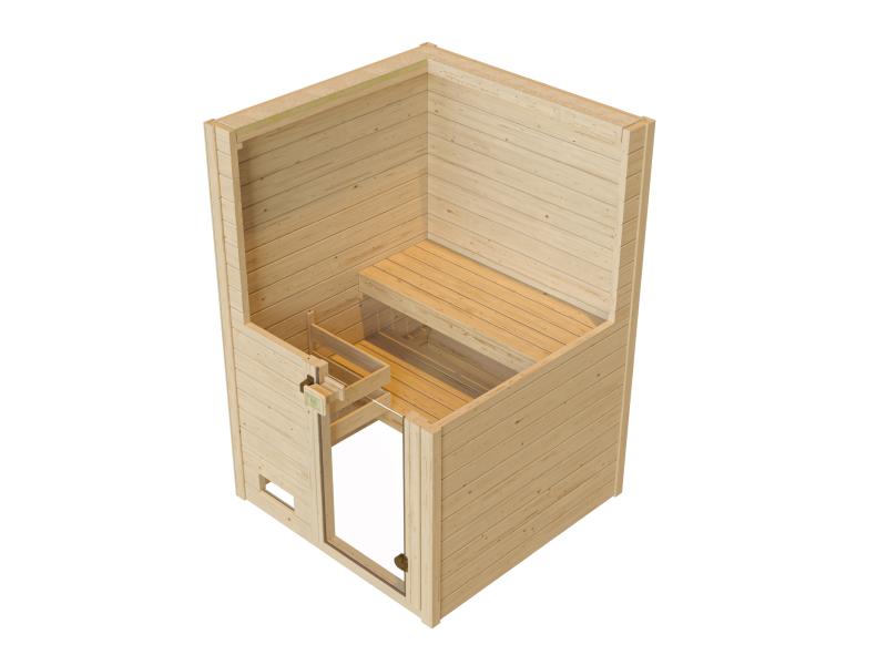 Weka Massivholzsauna 38 mm Valida 1 GT