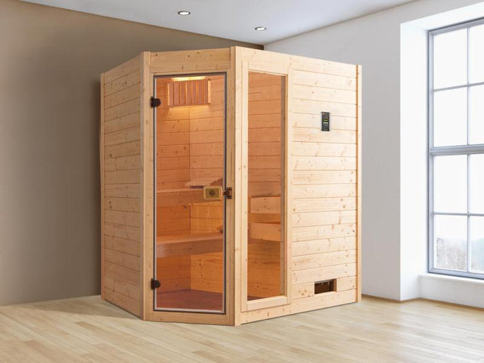 Weka Massivholzsauna 38 mm Valida Eck 1 GTF