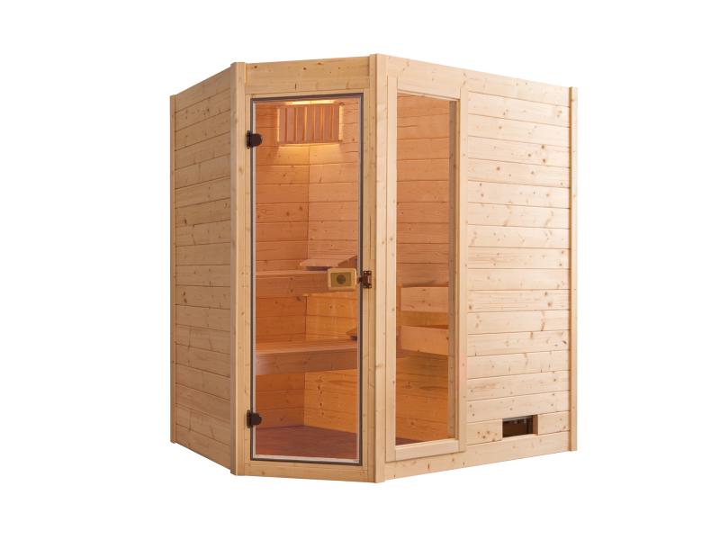Weka Massivholzsauna 38 mm Valida Eck 1 GTF