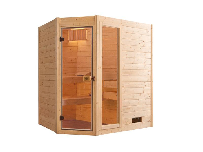 Weka Massivholzsauna 38 mm VALIDA Eck 1 GTF