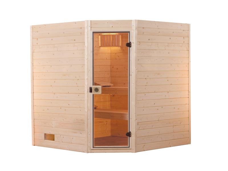 Weka Massivholzsauna 38 mm Valida Eck 1.8 GT