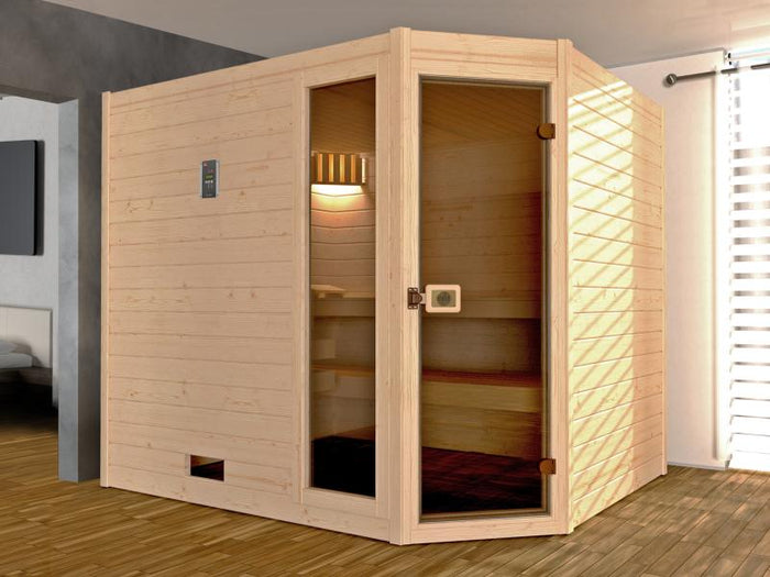 Weka Massivholzsauna 38 mm Valida Eck 3 GTF