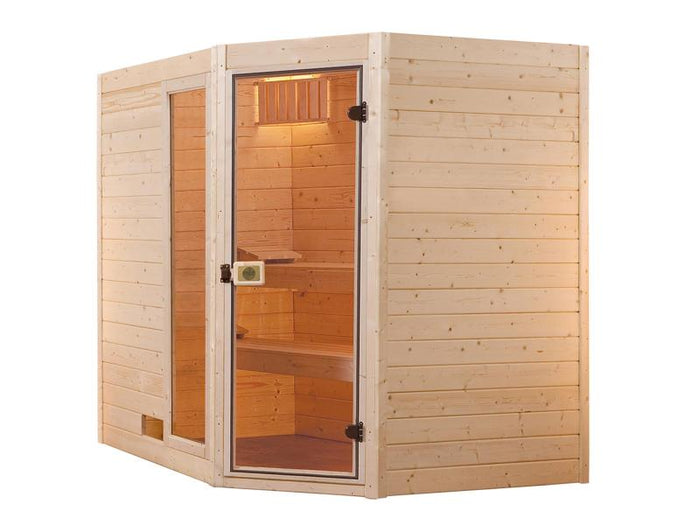 Weka Massivholzsauna 38 mm Valida Eck 3 GTF