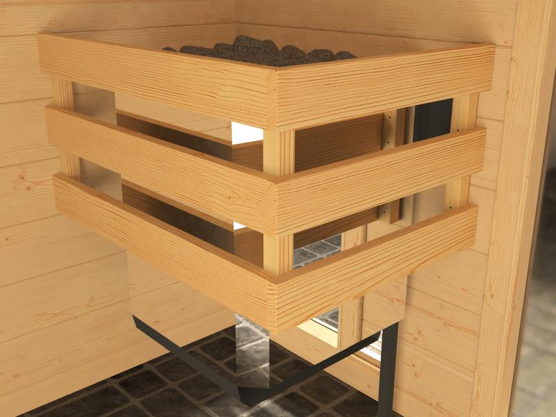 Weka Massivholzsauna 38 mm Valida Eck 3 GTF