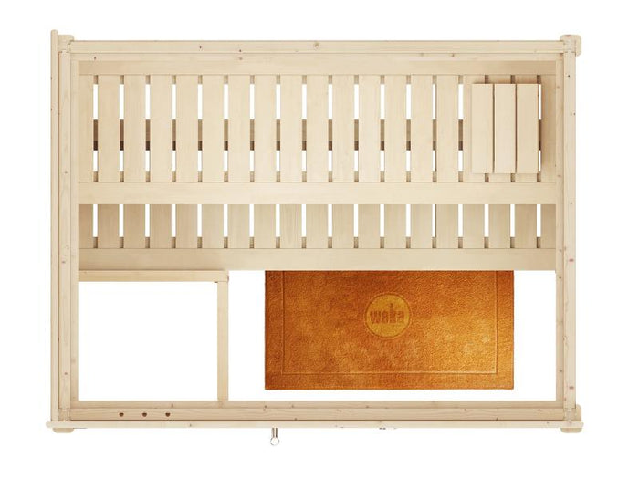 Weka Massivholzsauna Bergen 1 GT, inkl. 5,4 Ofen Kompakt integr. Steuerung