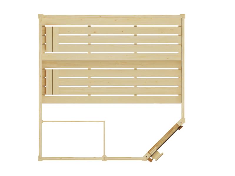 Weka Massivholzsauna Valida Eck 1,8 GT, inkl. 7,5 kW Ofen mit digitaler Steuerung