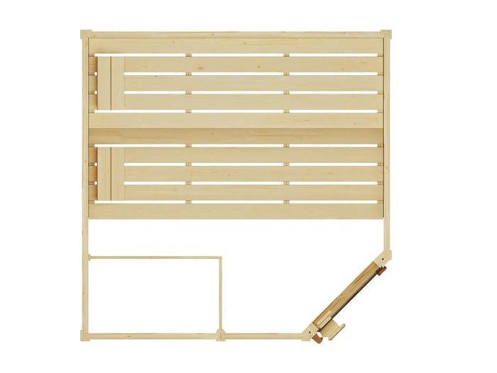 Weka Massivholzsauna Valida Eck 1,8 GT, inkl. 5,4 kW Ofen Kompakt integr. Steuerung