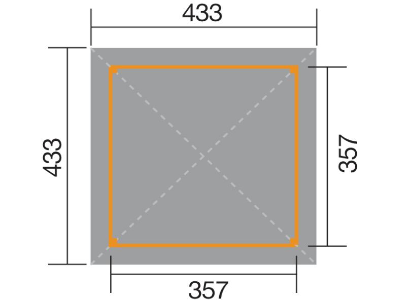 Weka Pavillon Gartenoase 651 A Größe 1