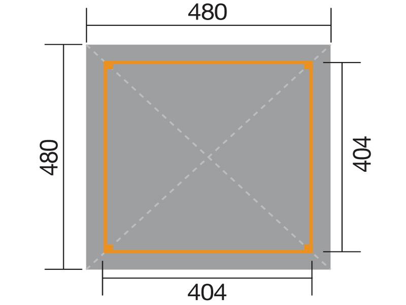 Weka Pavillon Gartenoase 651 A Größe 2