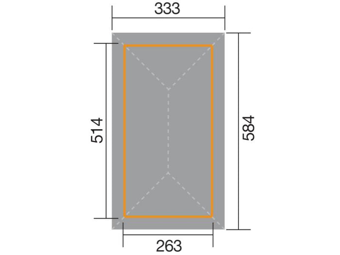 Weka Pavillon Gartenoase 651 B Größe 1