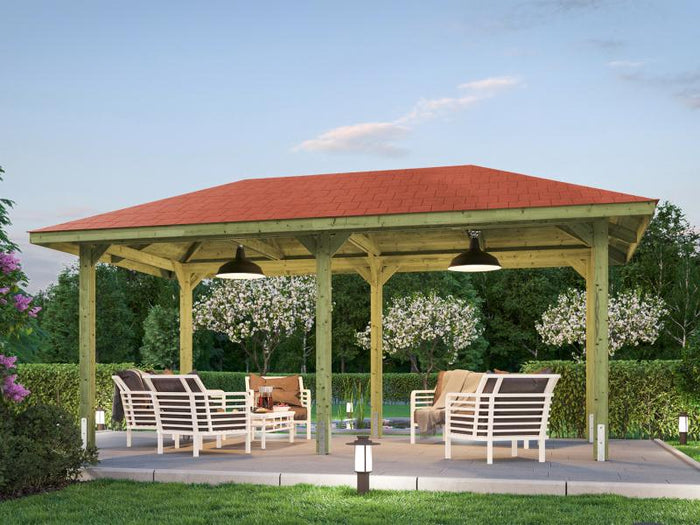 Weka Pavillon Gartenoase 651 B Größe 1 Sparset