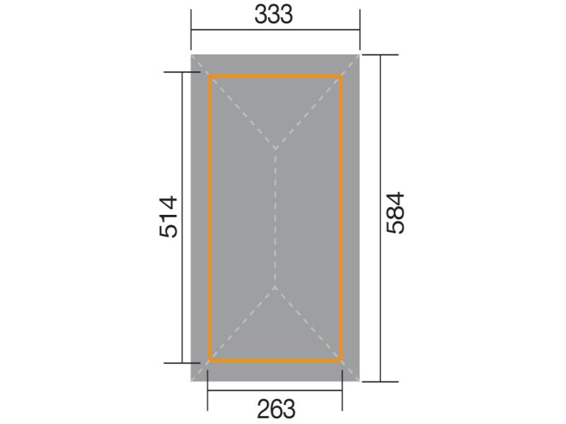 Weka Pavillon Gartenoase 651 B Größe 1 Sparset