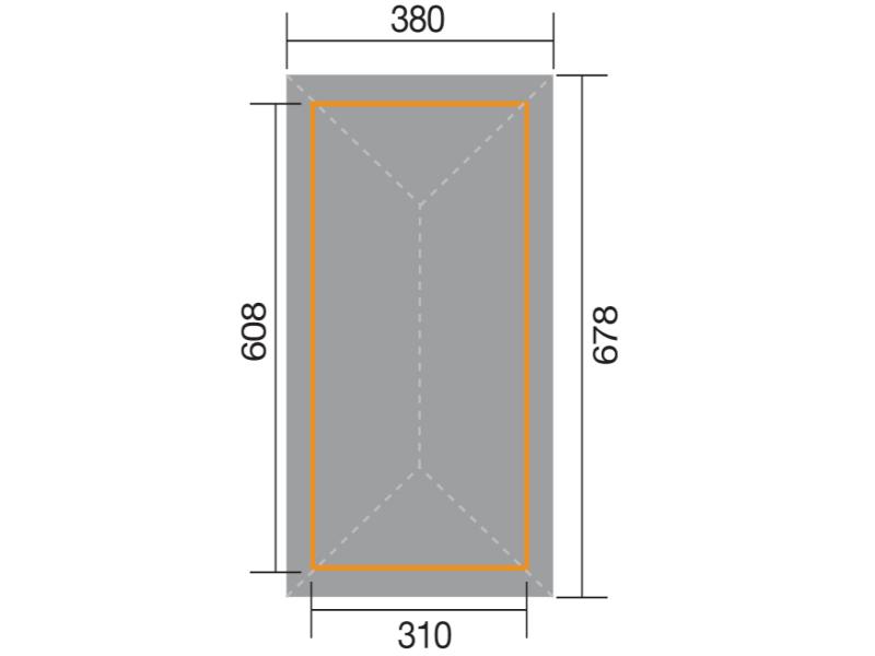 Weka Pavillon Gartenoase 651 B Größe 2
