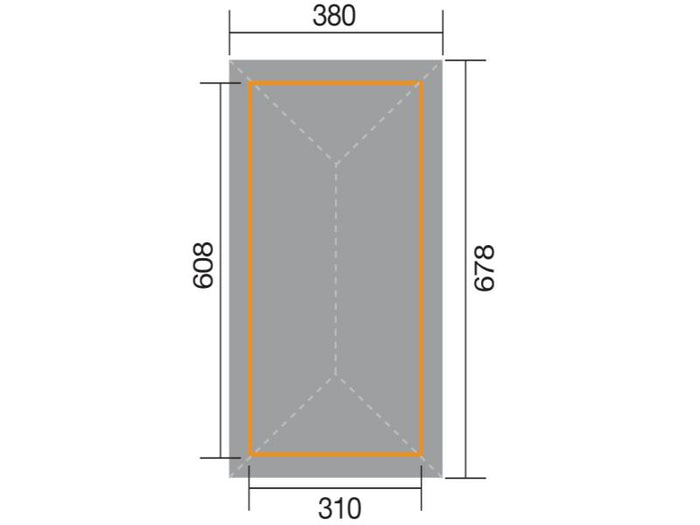 Weka Pavillon Gartenoase 651 B Größe 2