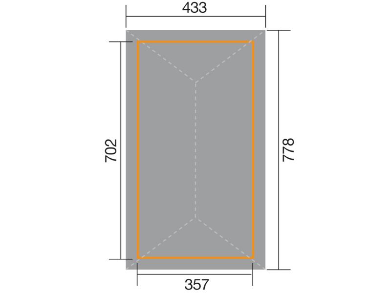 Weka Pavillon Gartenoase 651 B Größe 3