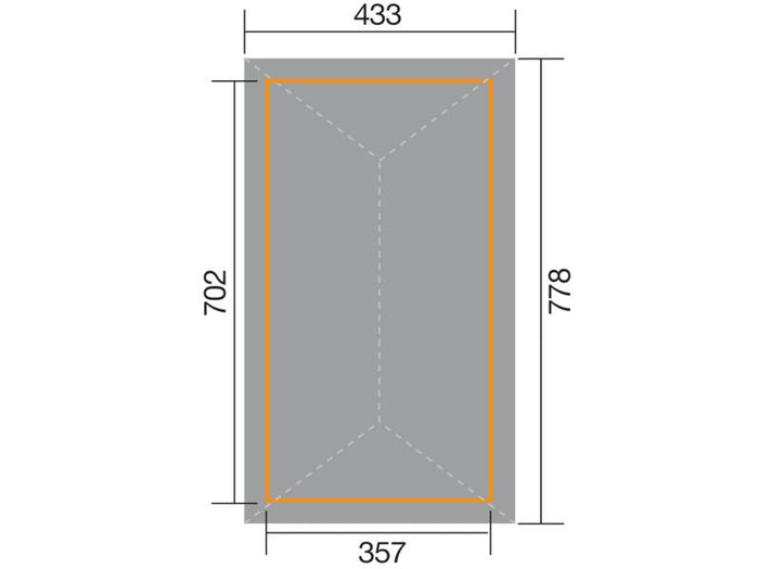 Weka Pavillon Gartenoase 651 B Größe 3