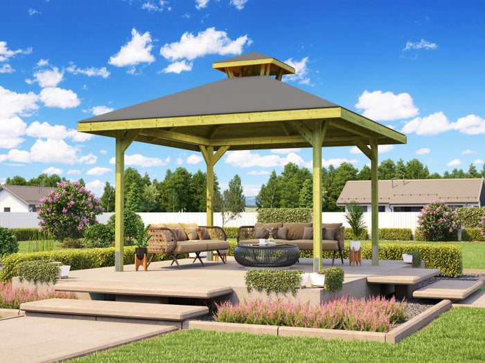 Weka Pavillon Gartenoase 651 Gr. 3 Massivholz