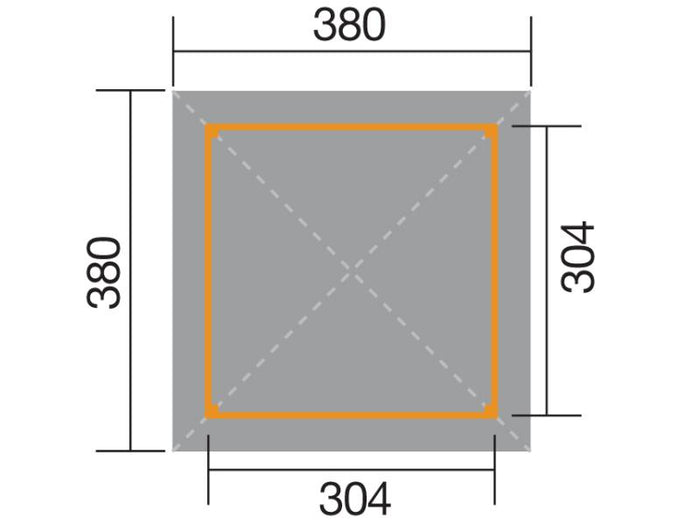 Weka Pavillon Gartenoase 651 Gr. 3 Massivholz