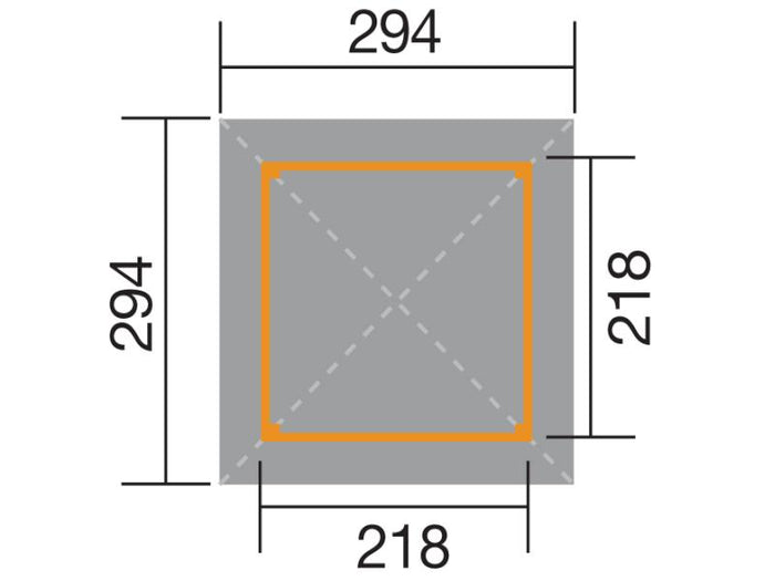 Weka Pavillon Gartenoase 651 Größe 1