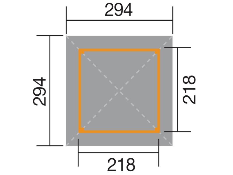 Weka Pavillon Gartenoase 651 Größe 1 Sparset