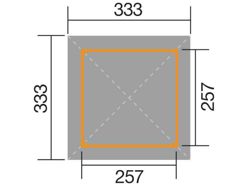 Weka Pavillon Gartenoase 651 Größe 2