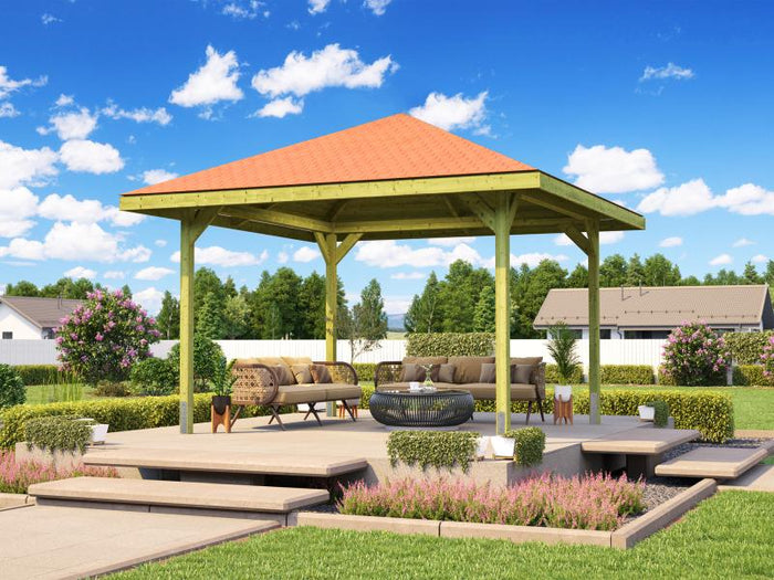 Weka Pavillon Gartenoase 651 Größe 3 Sparset