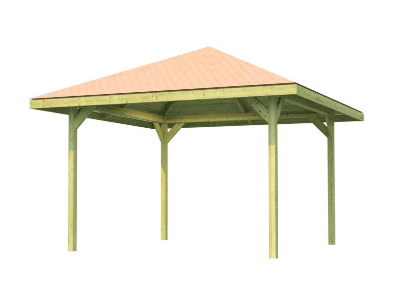 Weka Pavillon Gartenoase 651 Größe 3 Sparset