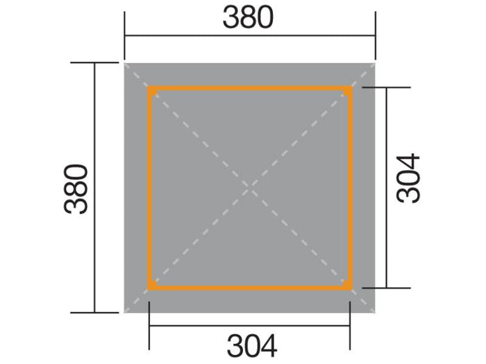 Weka Pavillon Gartenoase 651 Größe 3 Sparset