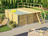 Weka Pool 595 Gr. 1 Folie sand/mosaic  inkl. Sandfilteranlage und Technikraum