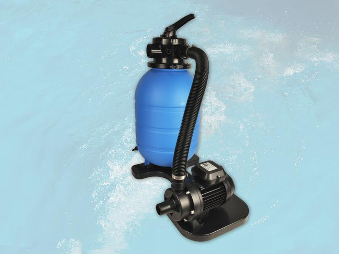 Weka Pool 595 Gr. 1 Folie sand/mosaic inkl. Sandfilteranlage und Technikraum