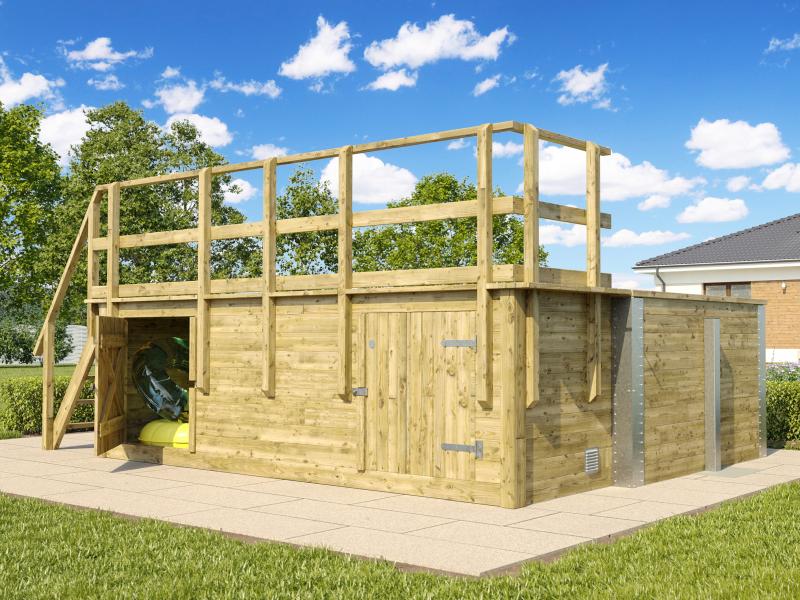 Weka Pool 595 Gr. 2 Folie sand inkl. Sandfilteranlage und Technikraum