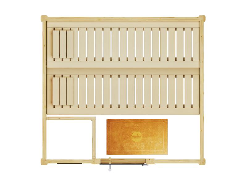 Weka Premium-Massivholzsauna 45 mm Bergen 1,8 GT
