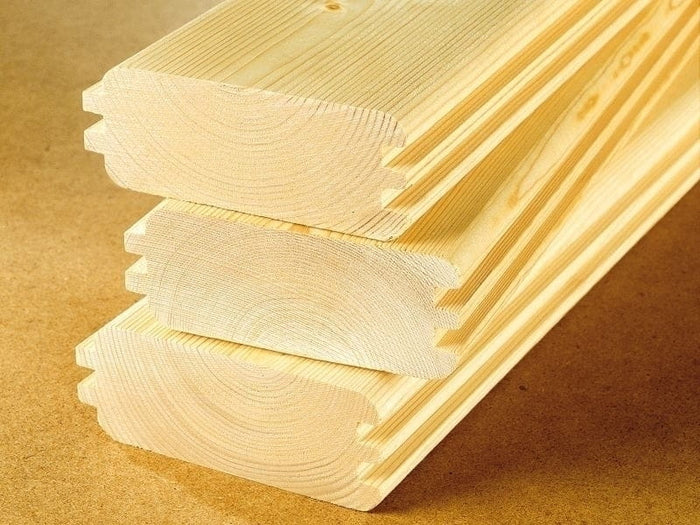 Weka Premium-Massivholzsauna 45 mm Bergen 2 GTF, natur