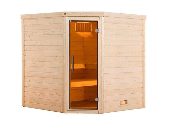 Weka Premium-Massivholzsauna 45 mm Turku 2 GT